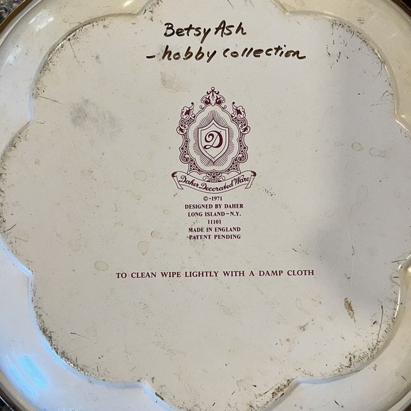 Daher England Tin Decorated Ware - Vintage 1971 - Beautiful Fall Colors - Picture 10 of 12